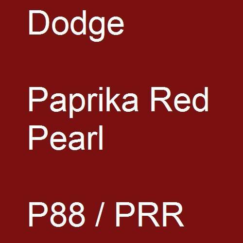 Dodge, Paprika Red Pearl, P88 / PRR.